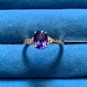 Luxoro 14K a yellow Gold AAA Tanzanite, Diamond Ring - Size 6 (1.35 ctw.)